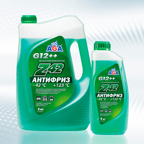 Зеленый антифриз AGA-Z42 G12++
